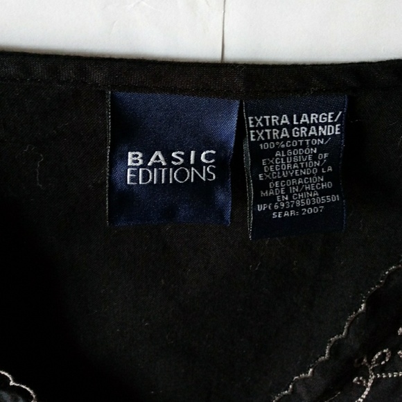 BASIC EDITIONS BLOUSE Tunic XL - Picture 5 of 7